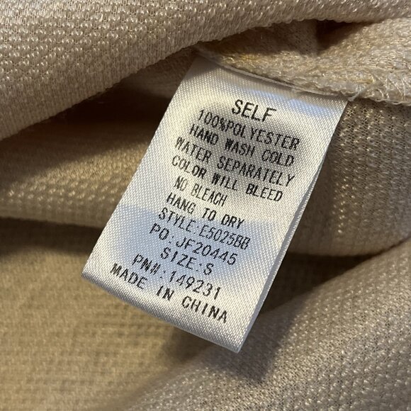 Baltic Born Sherpa Button Up Shacket SZ Small Faux Shearling Cream Jayden Jacket - Picture 6 of 11